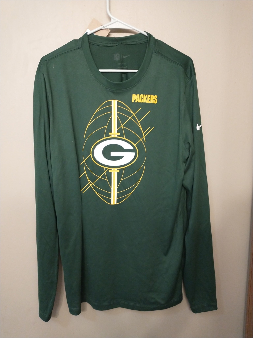 NFL Green Bay Packers Nike Dri Fit Long Sleeve